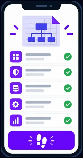 MaxIron Blueprint phone icon showing foundation packs ready to walk