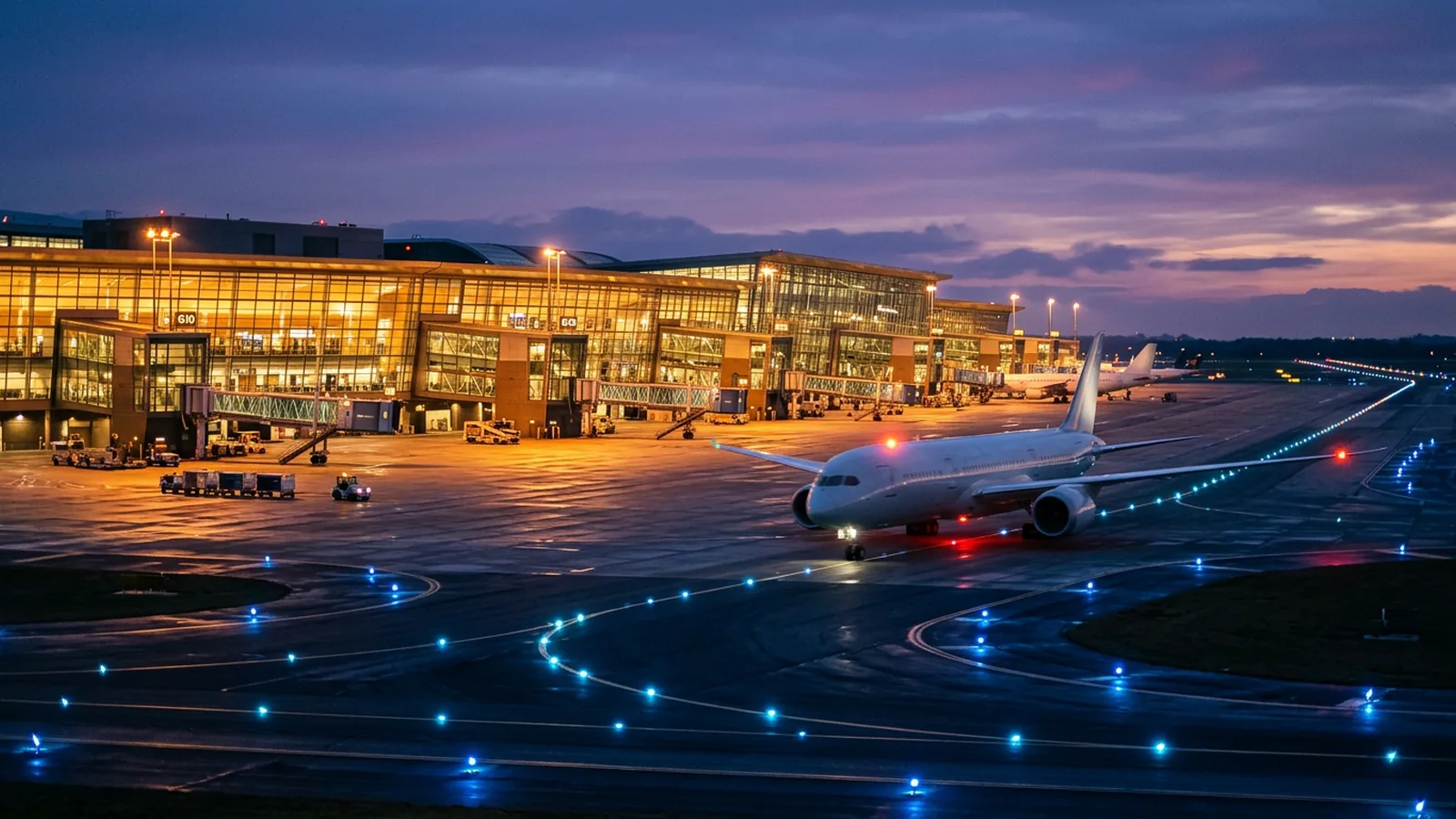 Transport & airports hero illustration