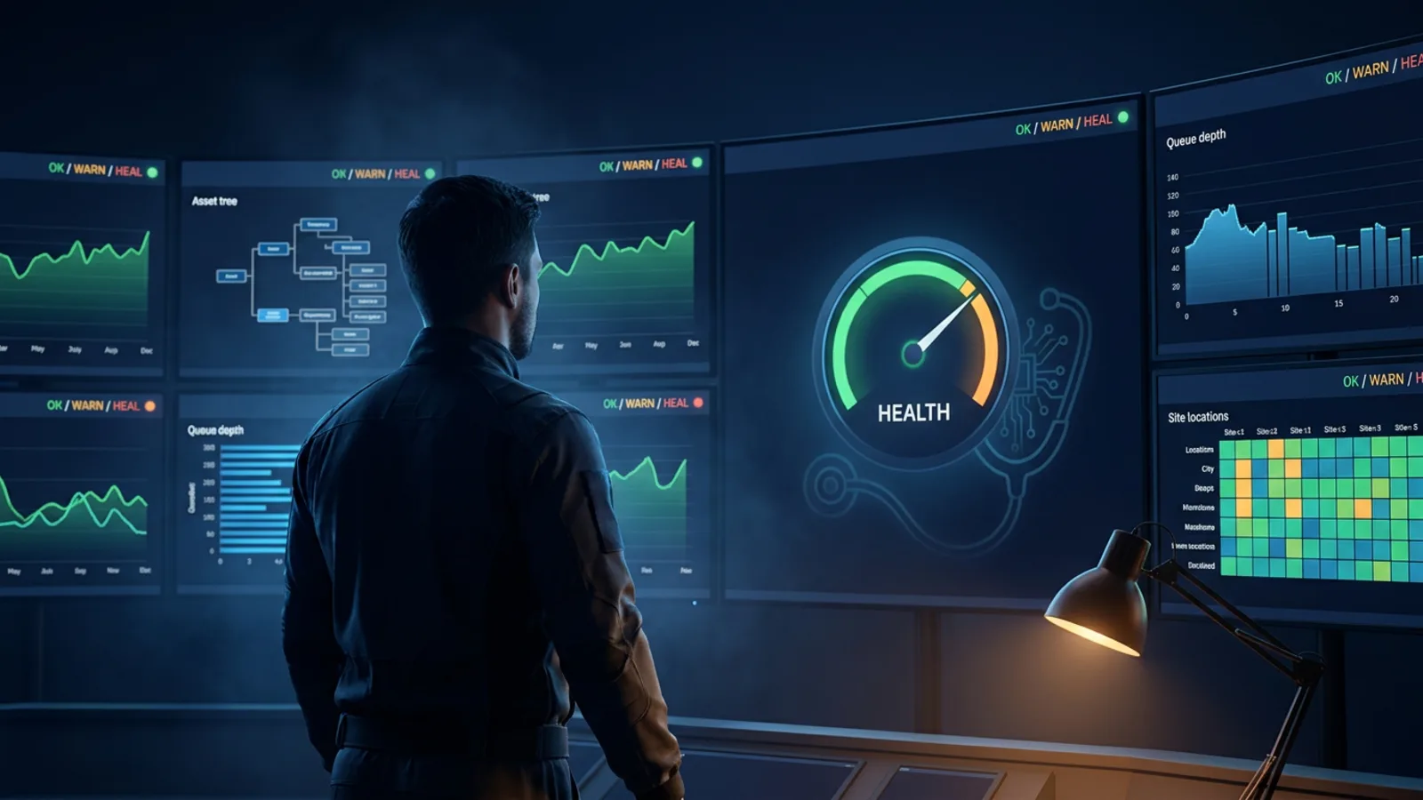 MaxIron operations centre — IBM Maximo health monitoring and remediation